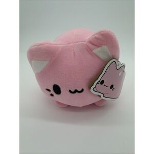 Aurora Tasty Peach Meowchi Strawberry Kitten Cat‎ Plush 7" Pink Stuffed Animal